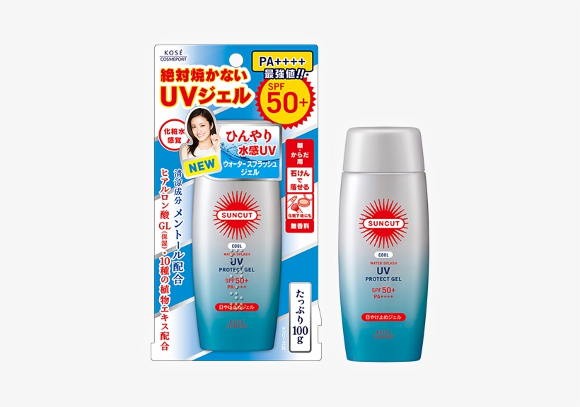 Suncut Sunscreen Gel 50 Water Splash - Suncut Kose, transparent png download