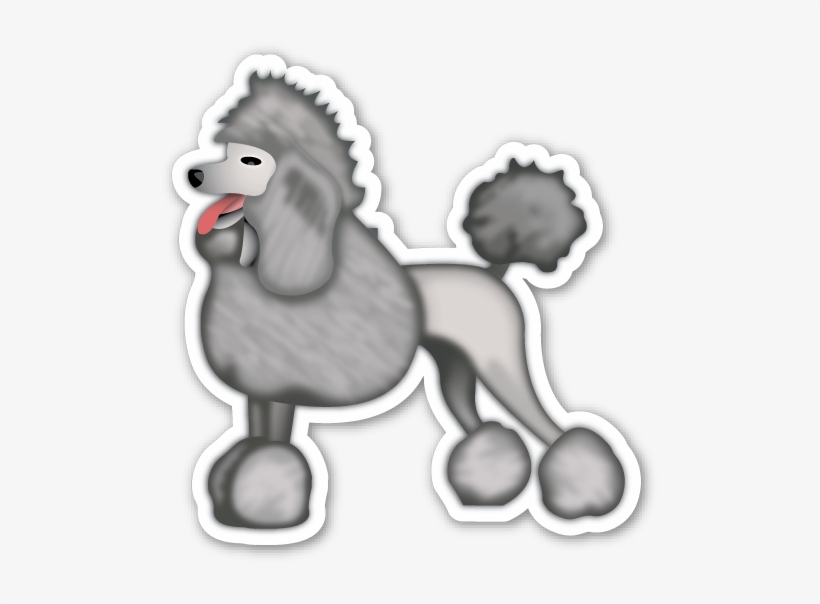Poodle - Poodle Emoji, transparent png download