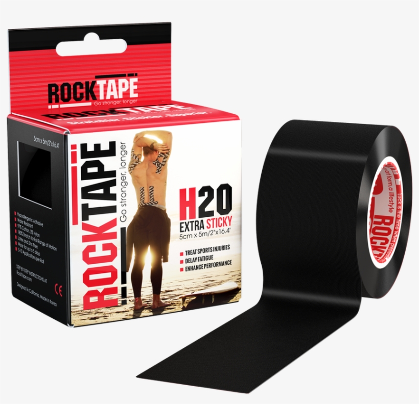 2" H2o Black - Rocktape H2o, transparent png download