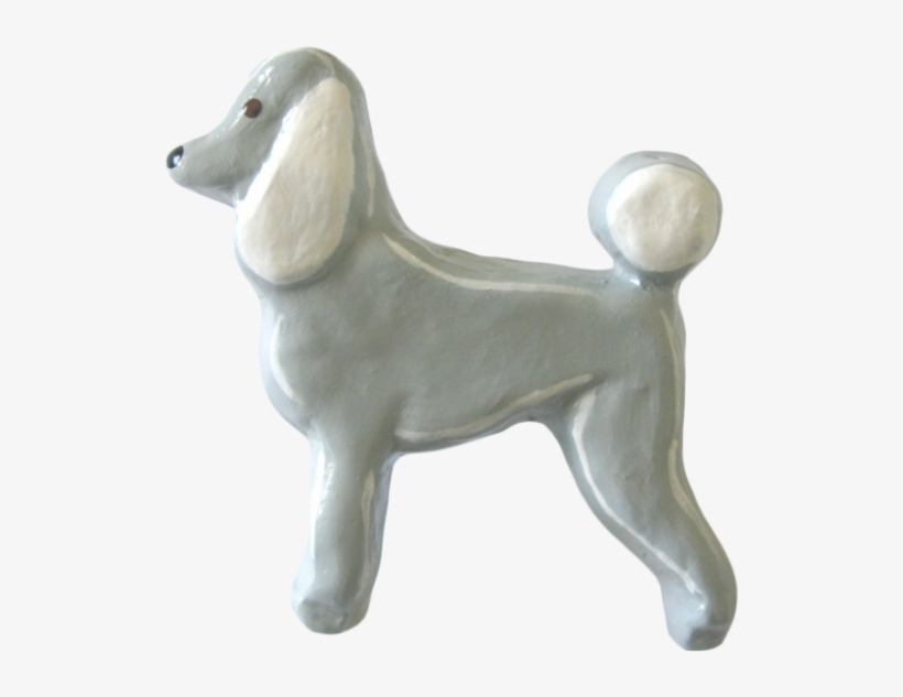 Enlarge Image - Grey Poodle Drawer Knob, transparent png download