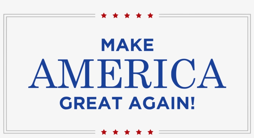 Open - Make America Great Again Text, transparent png download