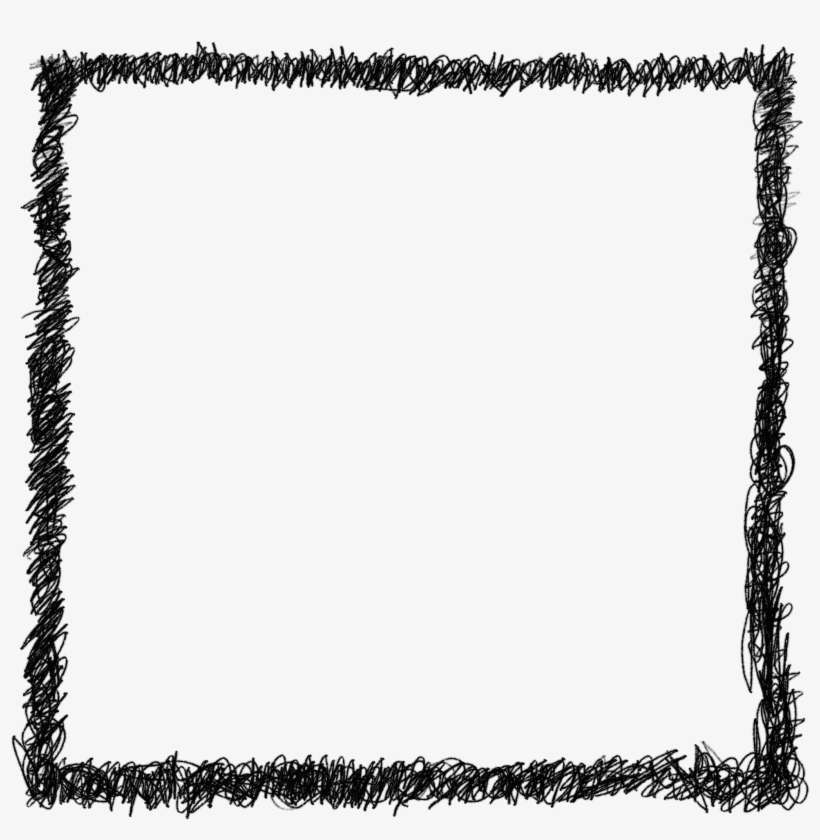 4 Square Scribble Frame - Transparent Frame, transparent png download