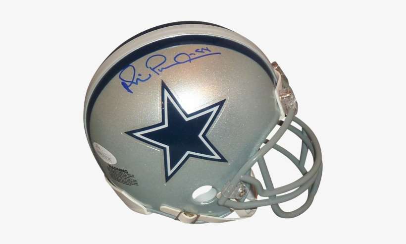 Michael Irvin Autographed Dallas Cowboys Mini Helmet - Dallas Cowboys, transparent png download
