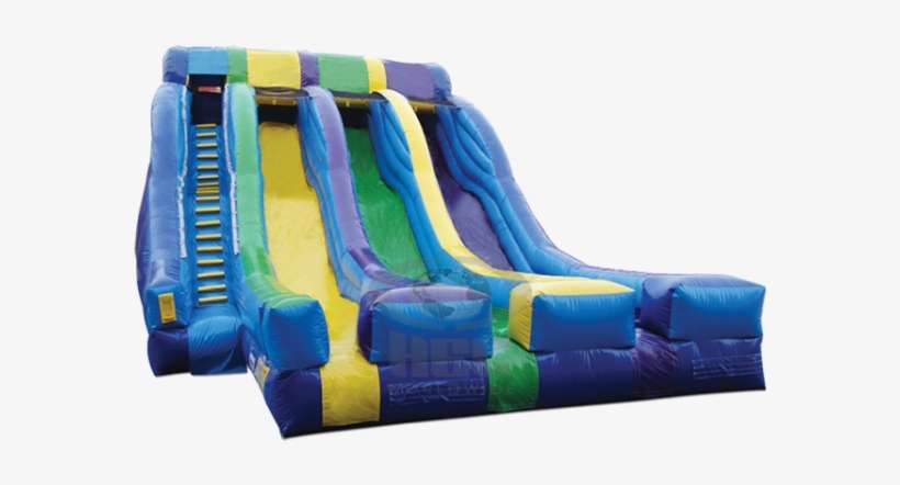 Triple Splash 16' - Big Jumping Castle Water Slide, transparent png download