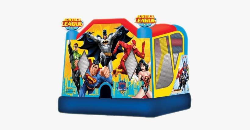 Super Heroes Bounce House Morris County Copy - Justice League Combo C4, transparent png download