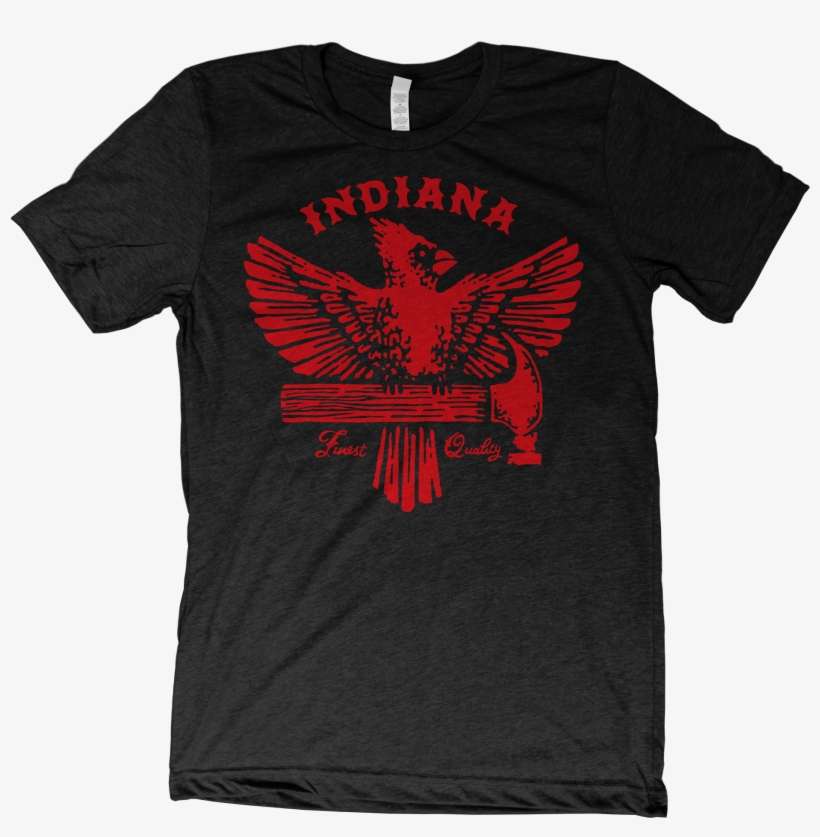 Image Of Made In Indiana Cardinal-charcoal - Goblin Italian Band T Shirt, transparent png download