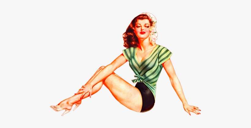 Adult Content Safesearch Pin Up Girl, Bathing Suit, - Alberto Vargas, transparent png download
