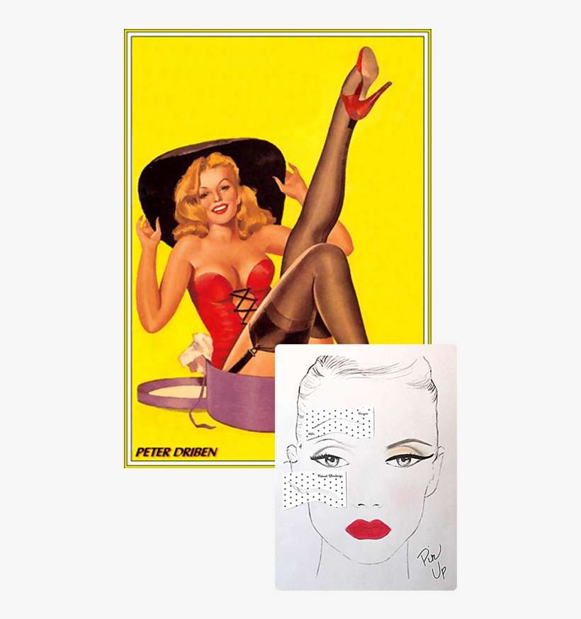 The Pinup Became Most Adored During Wwii As Famous - Pinup Blonde Sitting In A Hat Box Poster Print, transparent png download