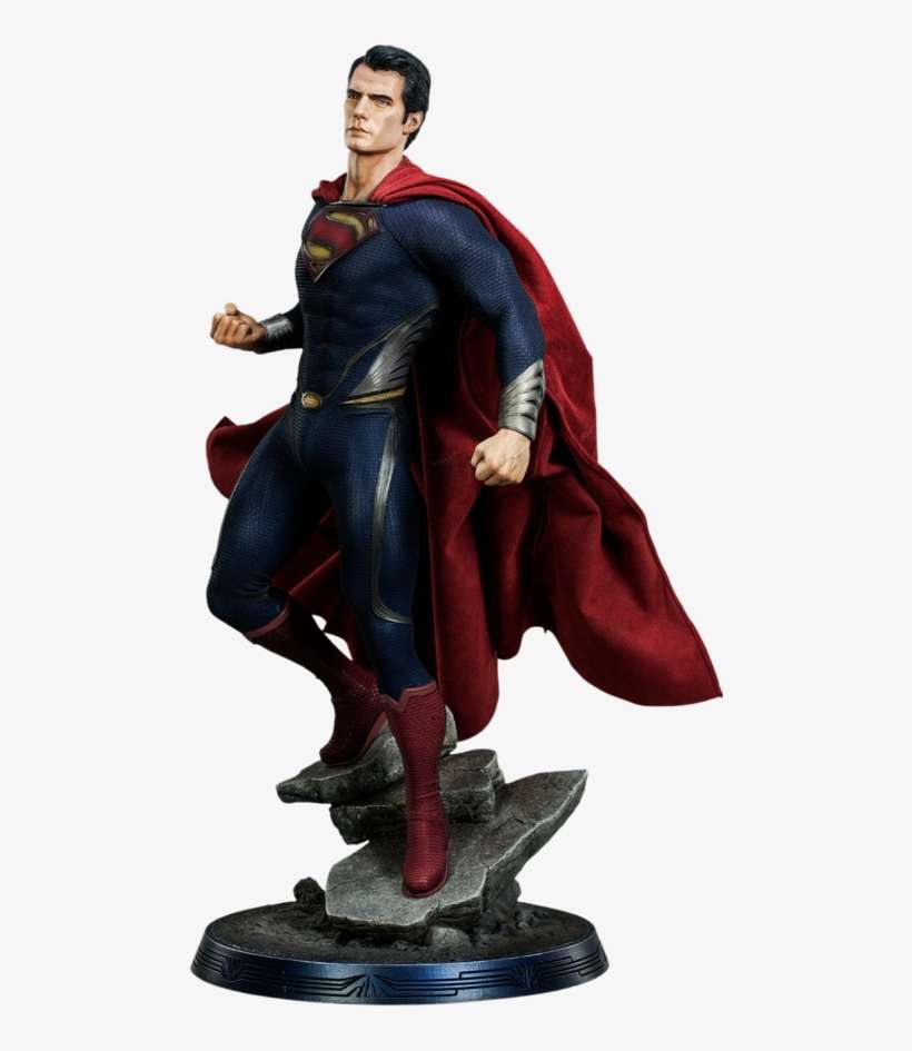 Man Of Steel - Sideshow Man Of Steel 1/4 Scale Premium Figure Superman, transparent png download
