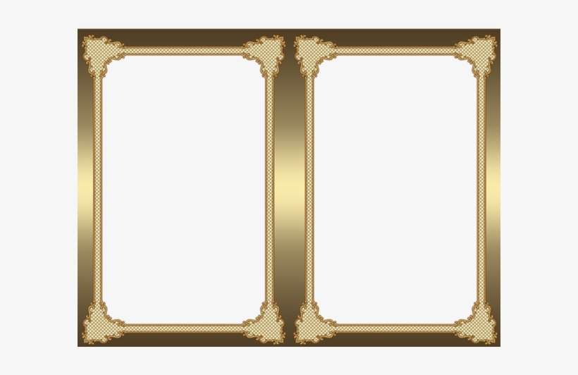 Gold Frames Грамота Участия В Благотворительной Акции PNG Image