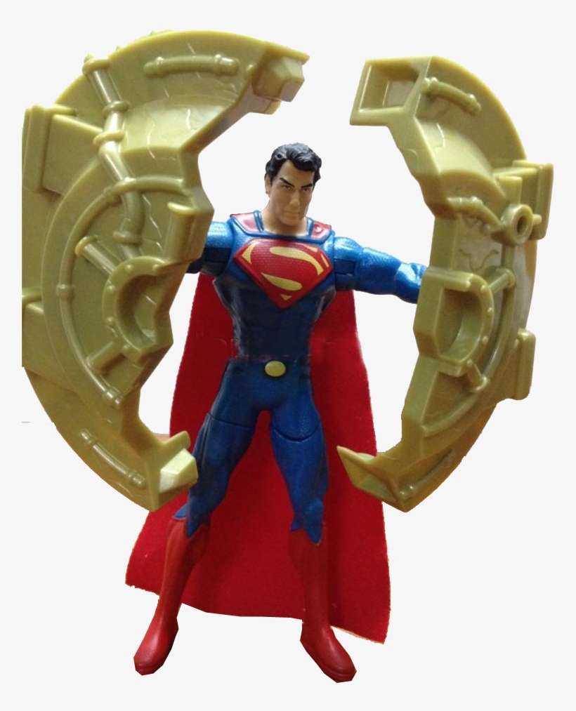 Man Of Steel Figures - Superman Man Of Steel Power Attack Deluxe Figure, transparent png download