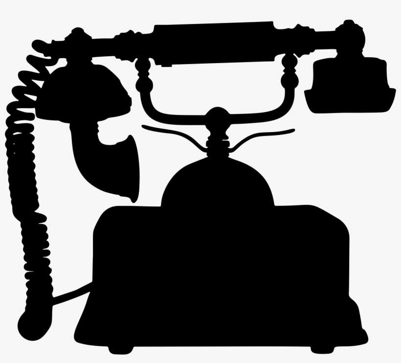 Clipart Free Pole Clipart Vintage Telephone - Telephone Silhouette, transparent png download