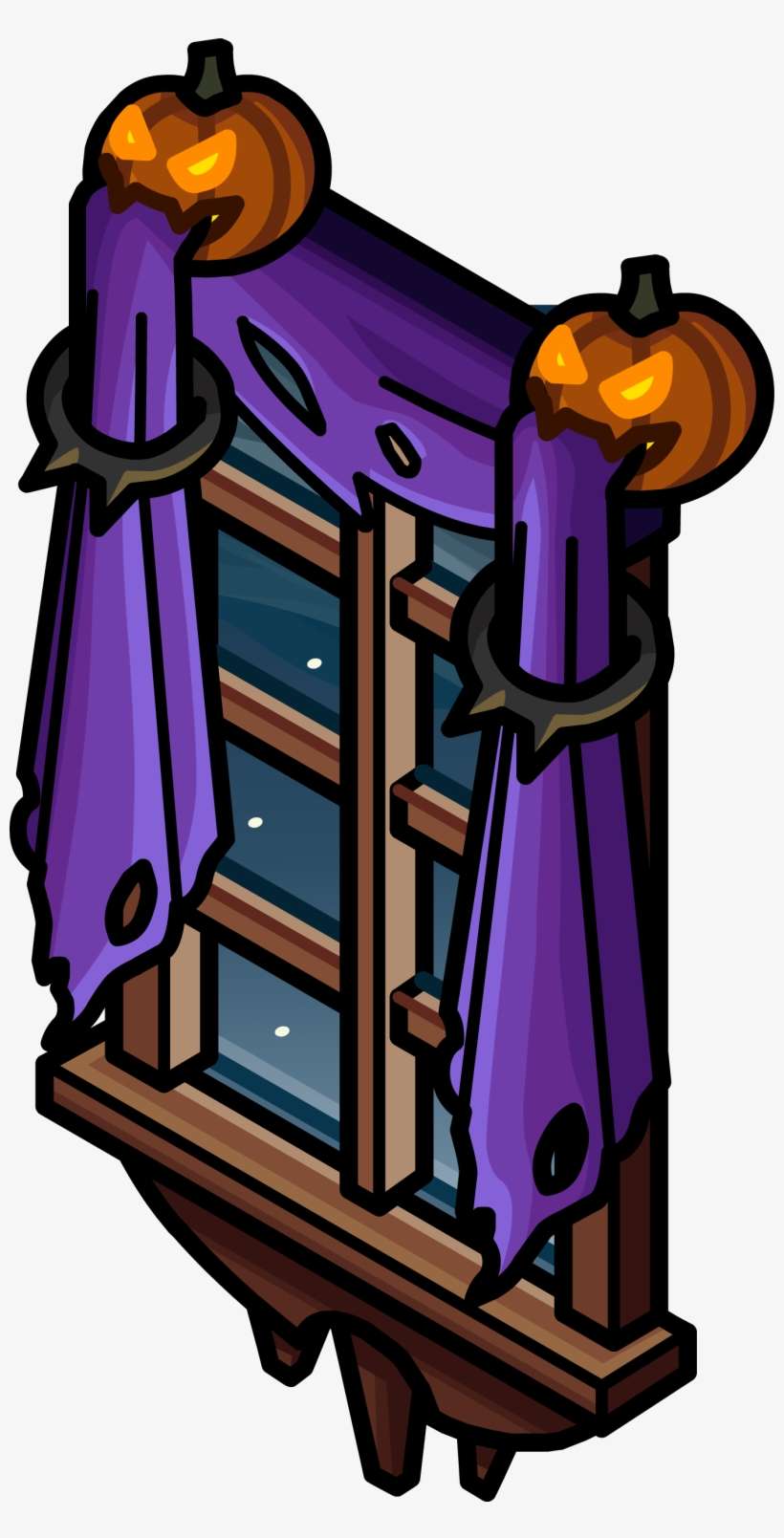 Jack O Lantern Curtains Sprite 003, transparent png download