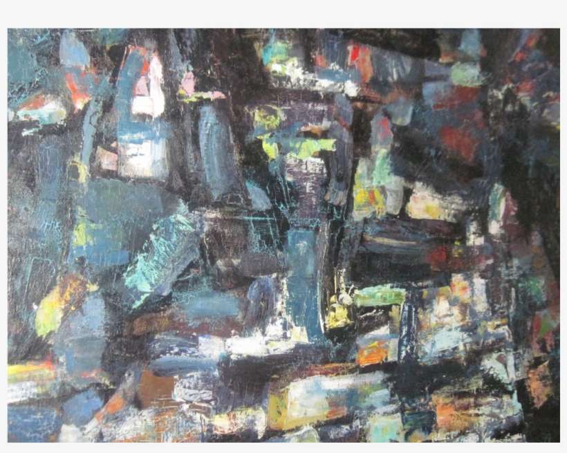 Erwin Wending Oil Painting "city Lights" Free P&i Us - Oil Painting, transparent png download