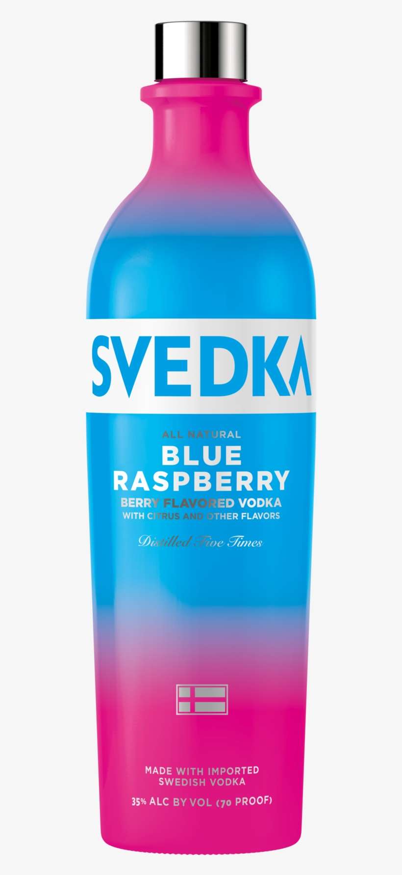 Imported Swedish Vodka - Svedka Blue Raspberry Vodka, transparent png download