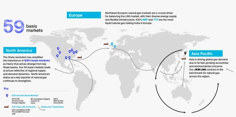 Ice Natural Gas Data Center - World Map, transparent png download