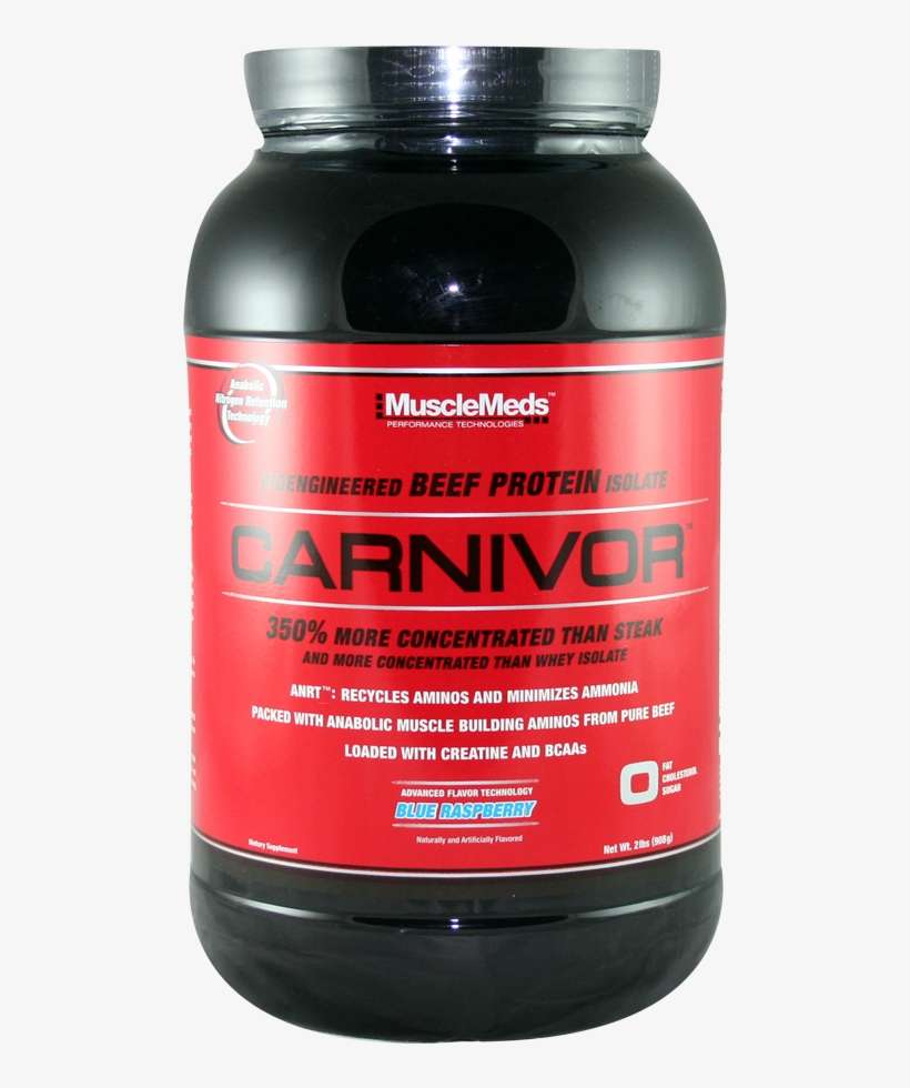 Musclemeds Carnivor Blue Raspberry 2 Lbs - Musclemeds Carnivor Peanut Butter 4 Lbs, transparent png download
