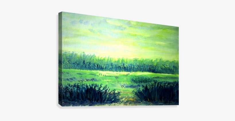 The Fields 4 Canvas Print - Painting, transparent png download