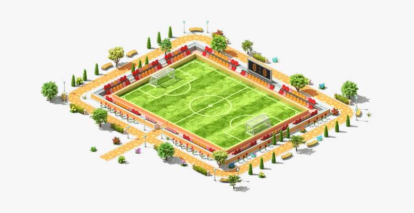 Soccer Field Initial - Soccer-specific Stadium, transparent png download