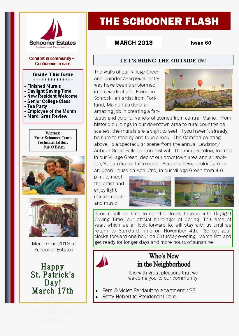 March 2013 Flash Newsletter Page 1 - Flash Friday, transparent png download