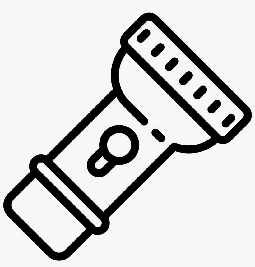 The Object Is A Flashlight With On Button On The Handle - Needle Cartoon, transparent png download