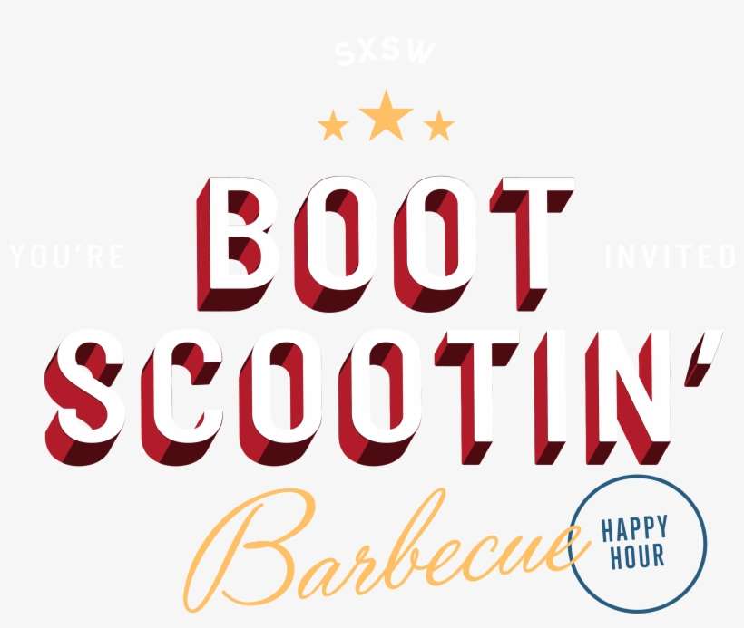 You're Invited To The Sxsw Boot Scootin' Barbecue - Barbecue Grill, transparent png download