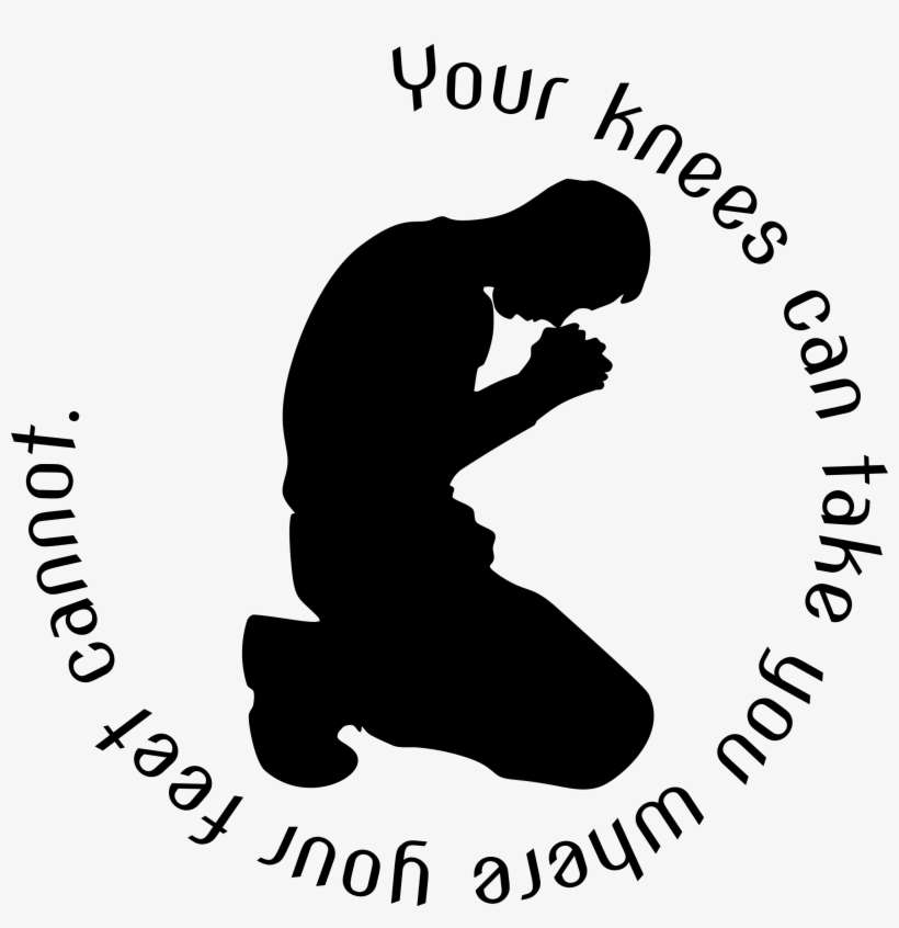 Big Image - Prayer Silhouette, transparent png download