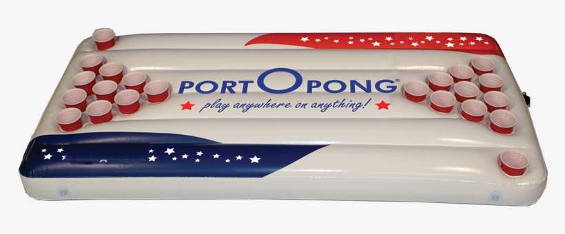 Portopong, 6ft Inflatable Beer Pong Table Float - Beer Pong, transparent png download