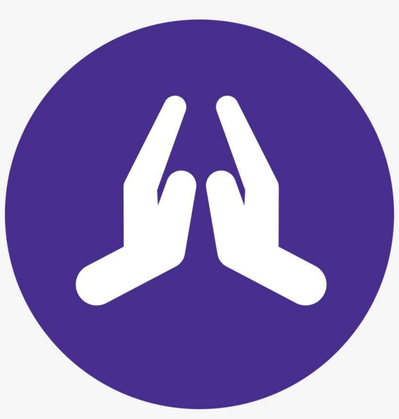 Download Prayer Circle Purple - Doa Icon | Transparent PNG Download ...
