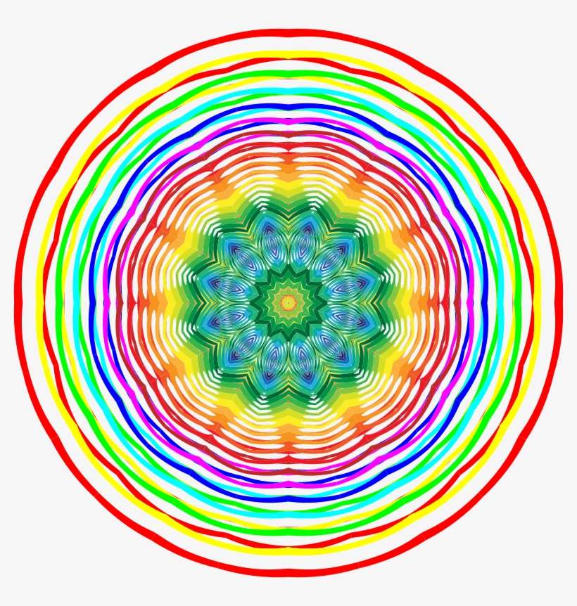 Mandala Melody Wall Clock Labor Prayer Energy - Vector Graphics, transparent png download