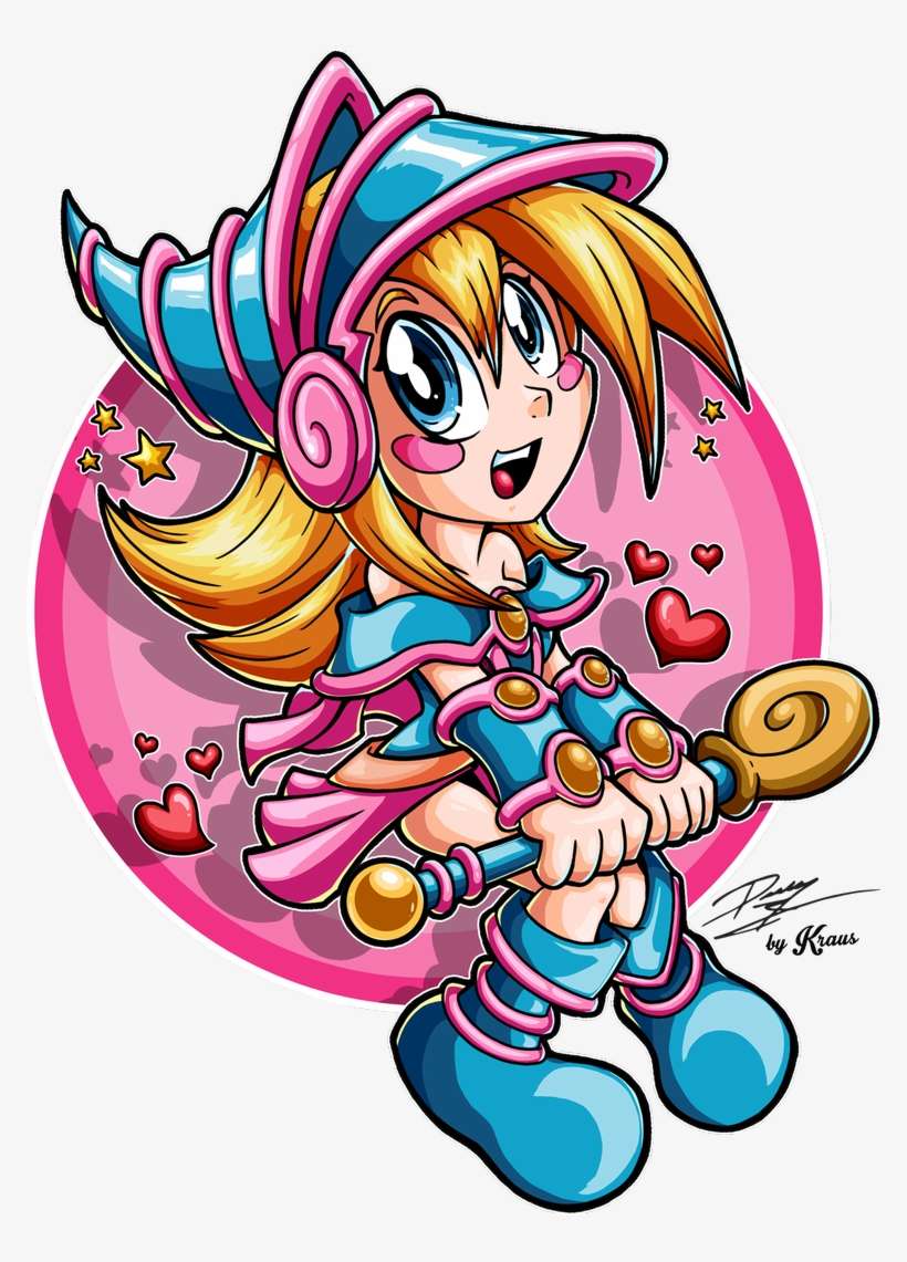 Toon Dark Magician Girl Favart That Started As Part - Illustration, transparent png download