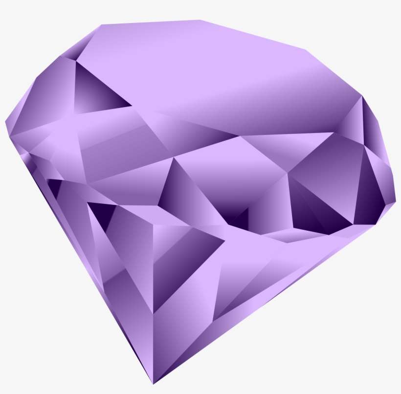 Gems Clipart Purple Diamond - Pink Diamond Clipart, transparent png download