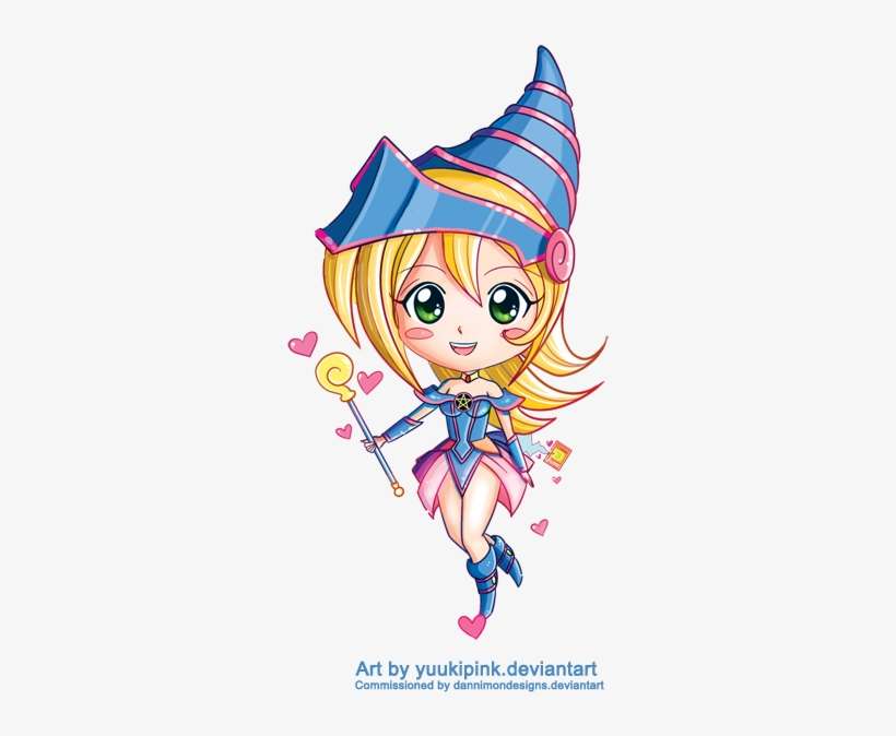 Dark Magician Girl Yugioh Chibi By Yuukipink - Magician, transparent png download