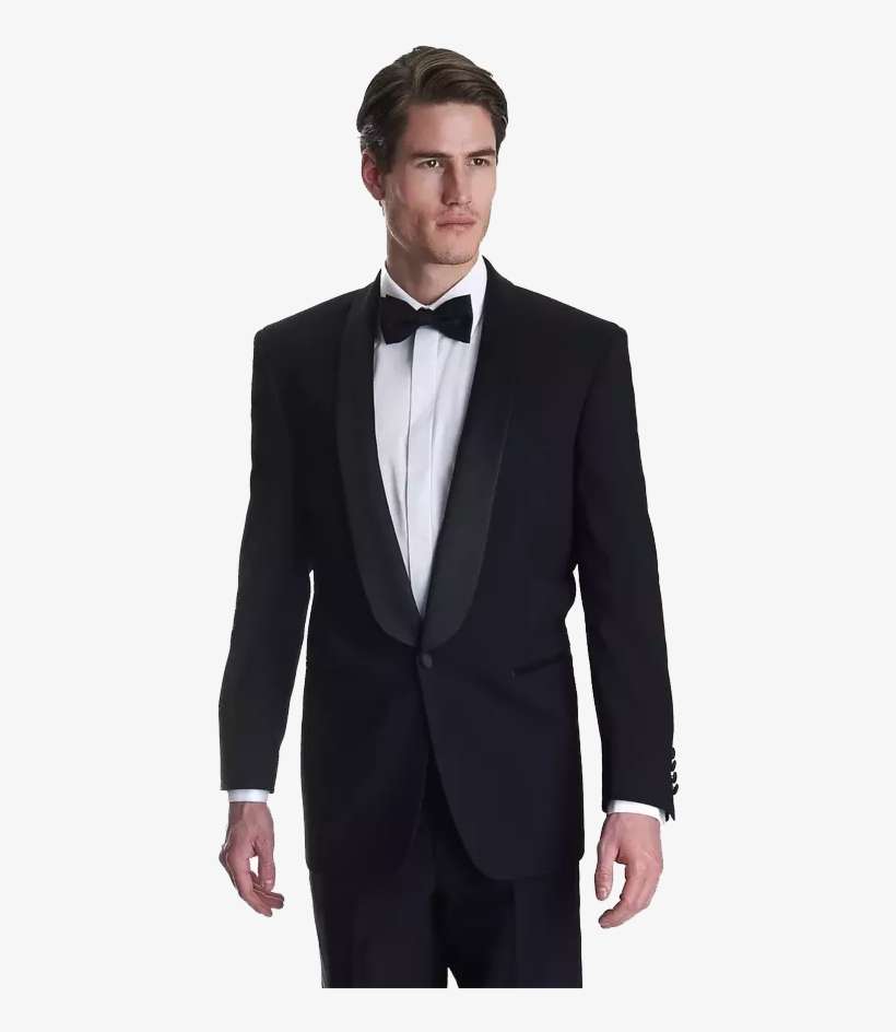 Black Suit Shawl Lapel, transparent png download