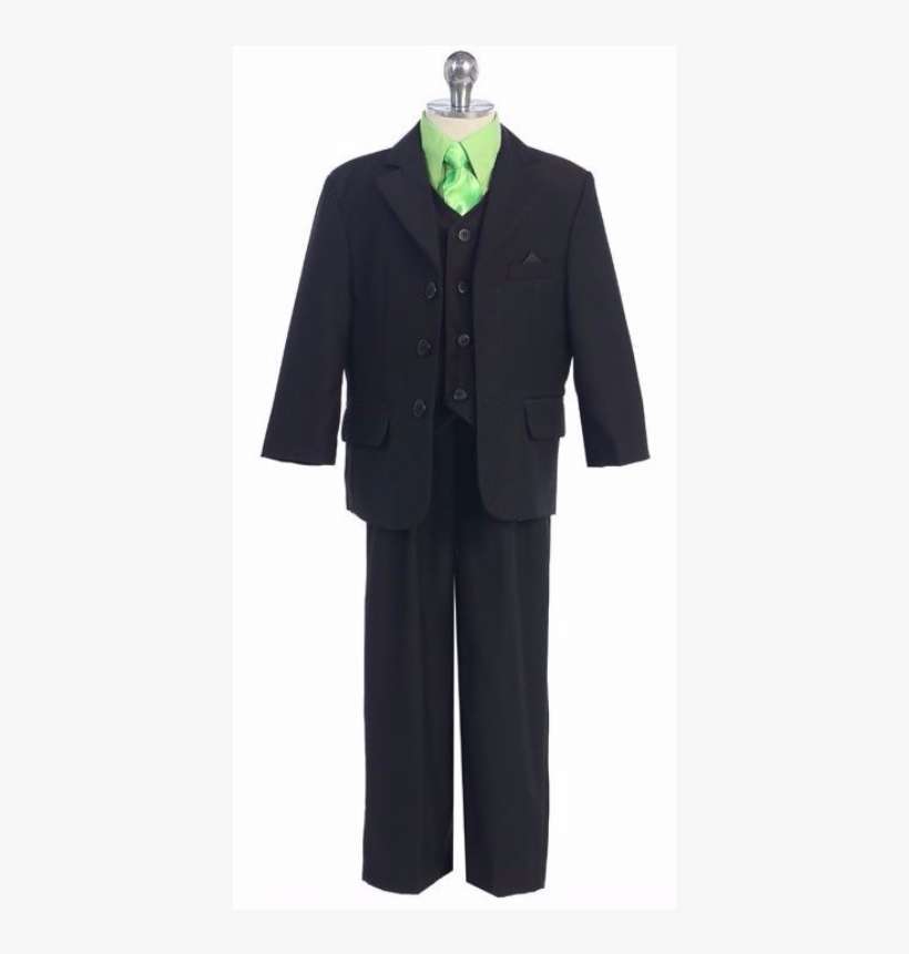 Boys Suit Black With Different Color Shirt Infant Toddler - Suit, transparent png download