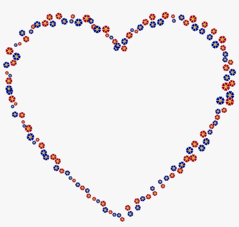 Floral Heart Png Image Freeuse Download - Floral Heart Png, transparent png download