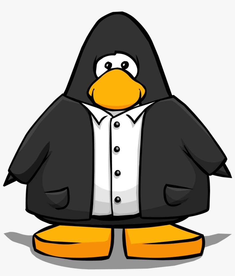 Black Suit From A Player Card - Club Penguin Suit, transparent png download