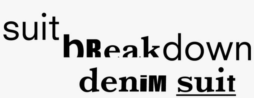 Titel Suit Breakdown Denim Suit - Suit, transparent png download