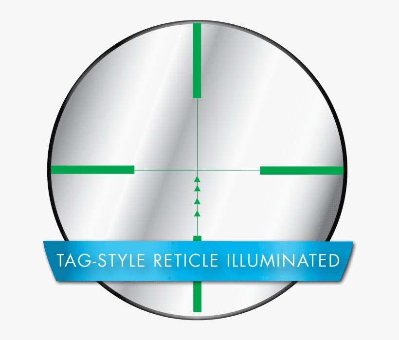 Centerpoint 4 Ao Rifle Scope, Illuminated Tag Style - Center Point Tag Reticle, transparent png download