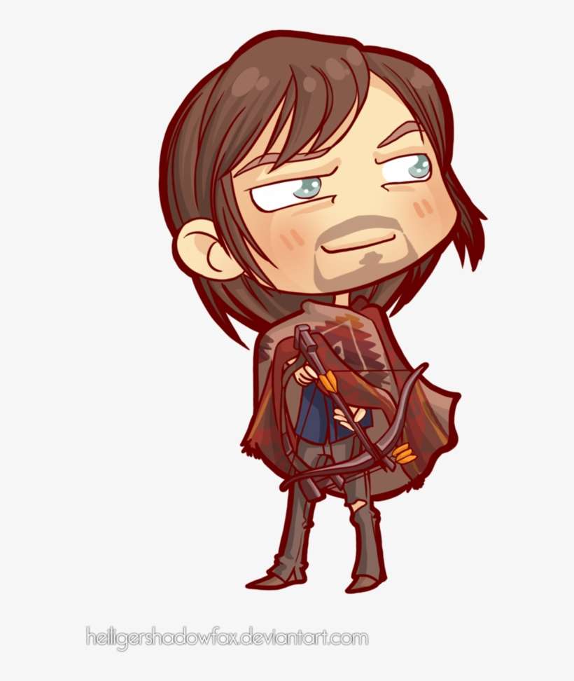 The Walking Chibi Dead - Walking Dead Rick Chibi, transparent png download