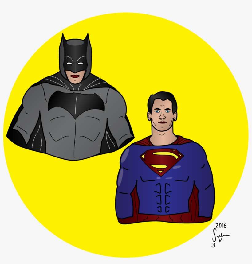 Henry Cavill Ben Affleck Batman V Superman - Batman Versus Superman Clipart, transparent png download