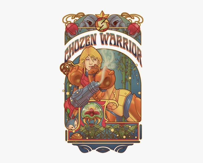 Chozen Warrior By Heather Carlton Samus Aran, Metroid - Samus Aran Art Nouveau, transparent png download