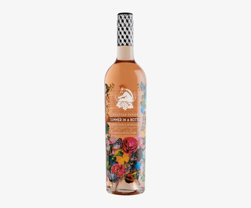 Justin Drank Wolffer Estate's Summer In A Bottle Rosé - Summer In A Bottle Rose, transparent png download