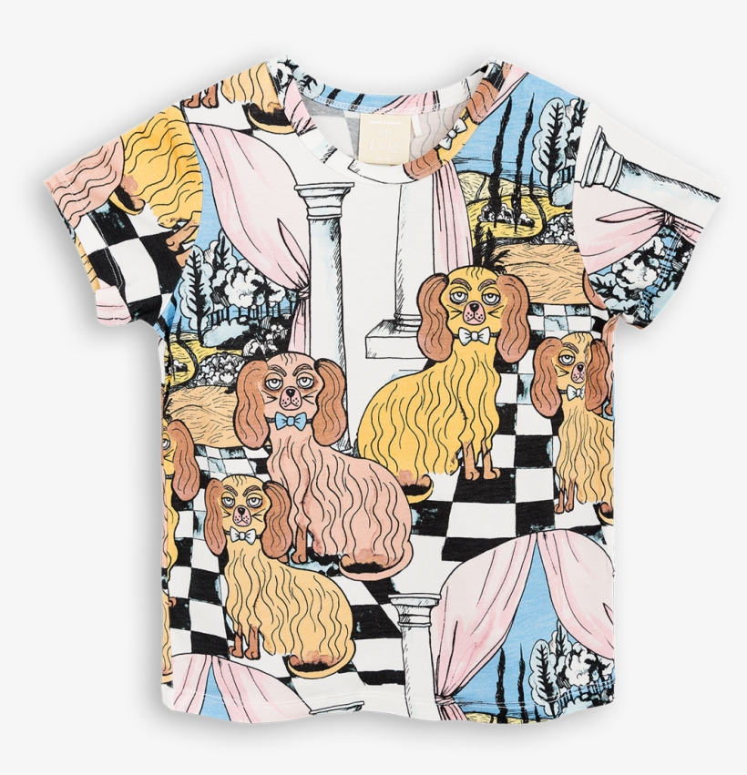 Oh La La Dashing Dogs - Mini Rodini Multicolor Dashing Dogs T-shirt - Mini, transparent png download