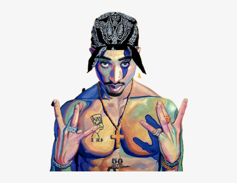 Tupac Art, transparent png download