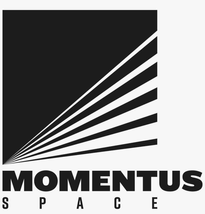 Momentus Space Logo Stacked Asteroid - Momentus Space, transparent png download