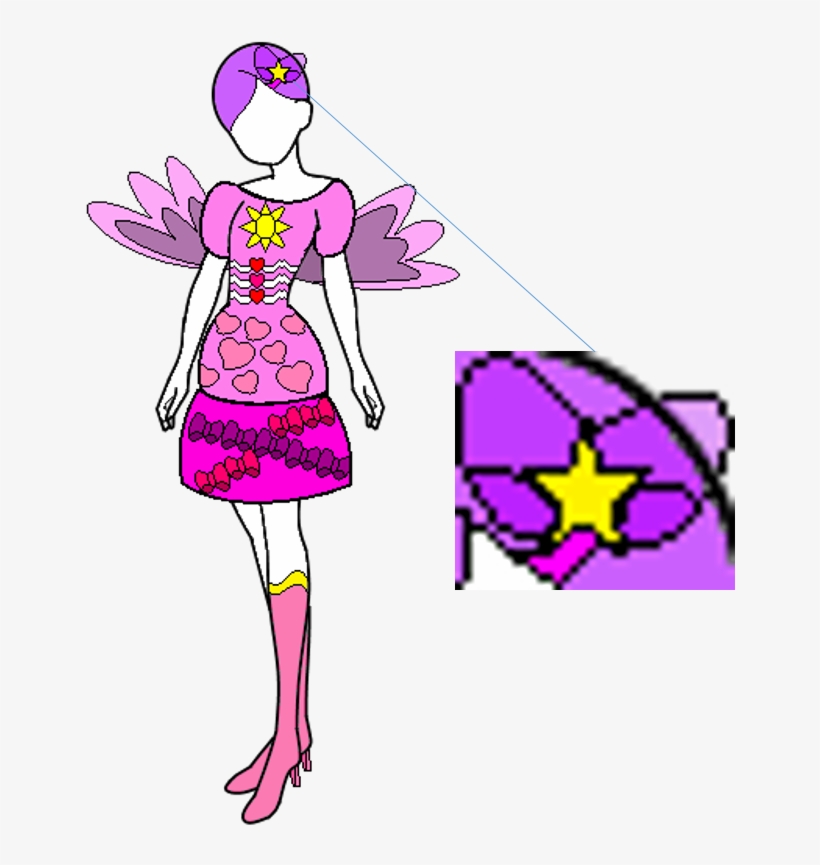 Shining Star Love Ribbon Pegasus Coord - Thumbnail, transparent png download