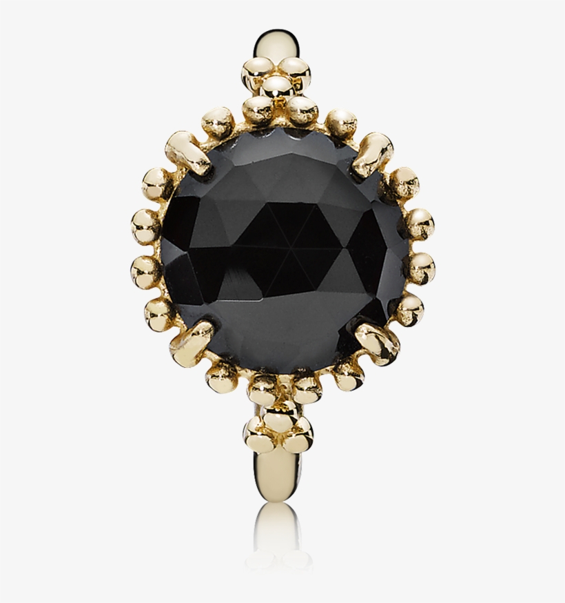 Shining Star, Black Spinel - Stories Gold Ring With Melanite, transparent png download