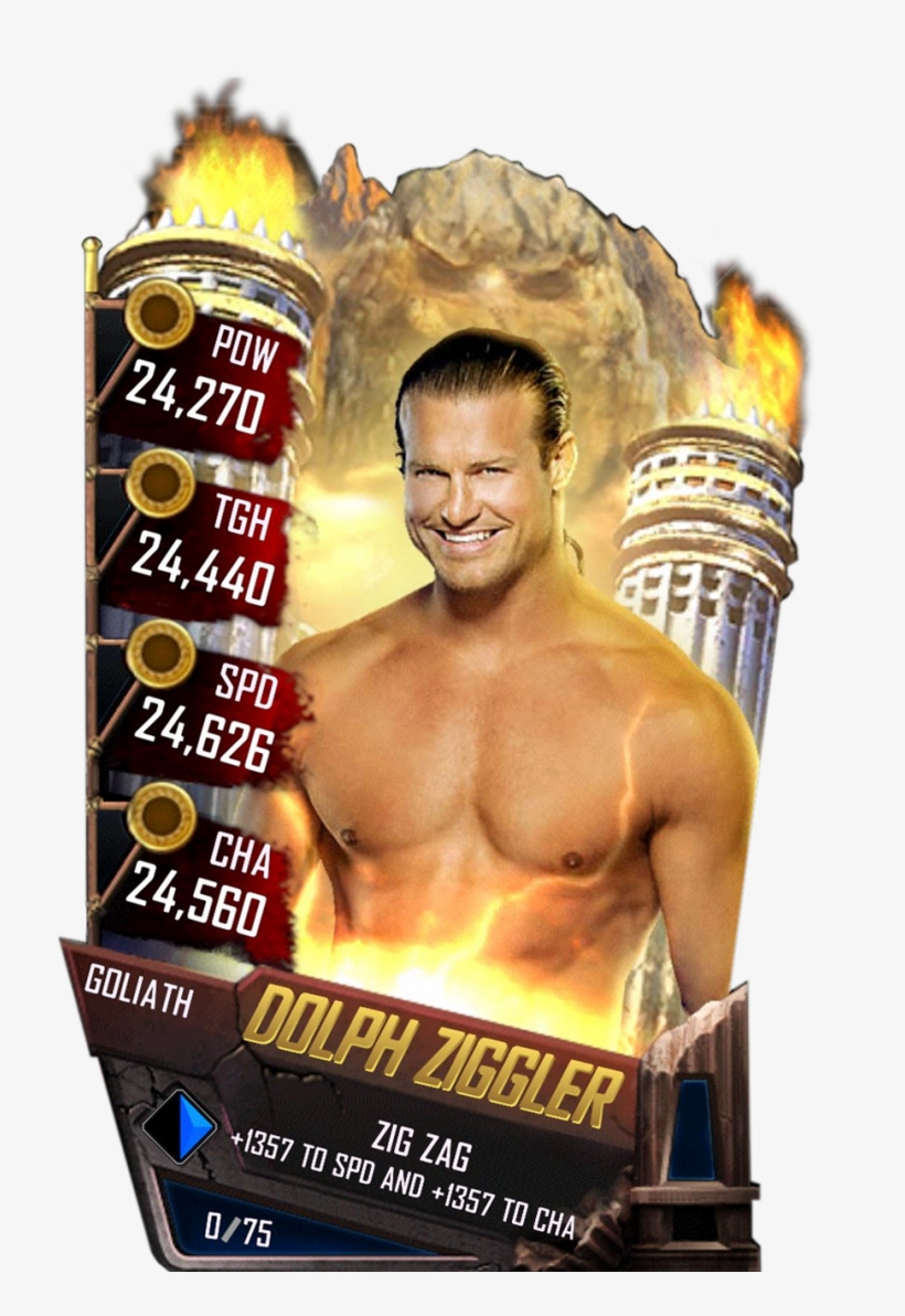 Dolphziggler S4 20 Goliath - Wwe Supercard Goliath Cards, transparent png download