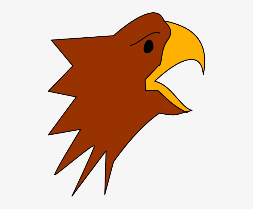 Cartoon Eagle Head Svg Clip Arts 510 X 598 Px, transparent png download